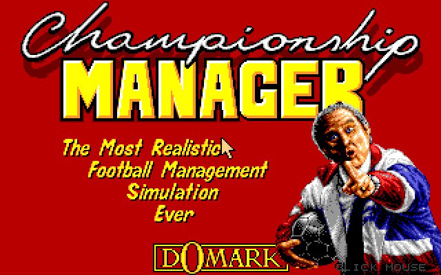 Download Championship Manager (DOS) game - Abandonware DOS